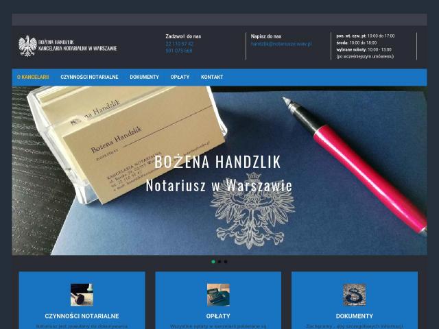 Zobacz Kancelaria Notarialna Bożena Handzlik Notariusz